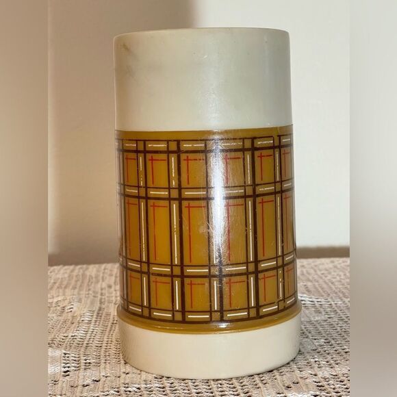 Aladdin thermos || Vintage thermos || Checkered thermo || - Picture 1 of 10